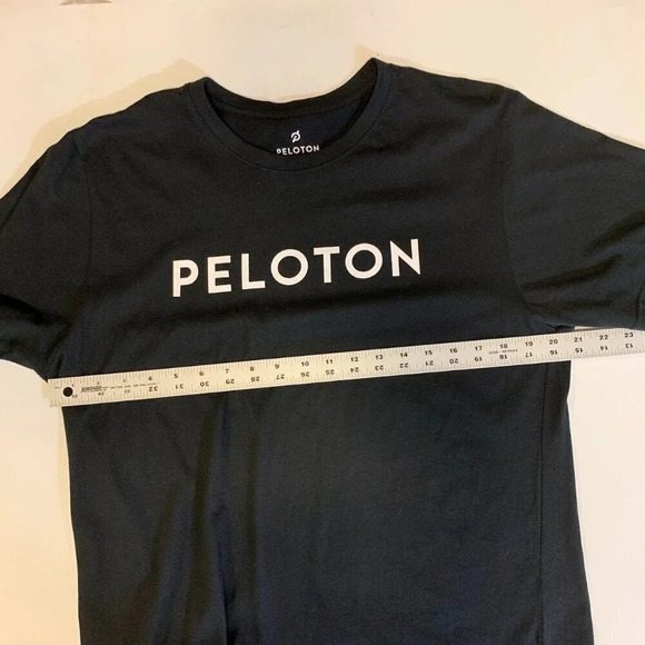 Peloton Men's Block Letter Logo Crew Neck Short Sleeve Shirt Size L - Picture 7 of 9